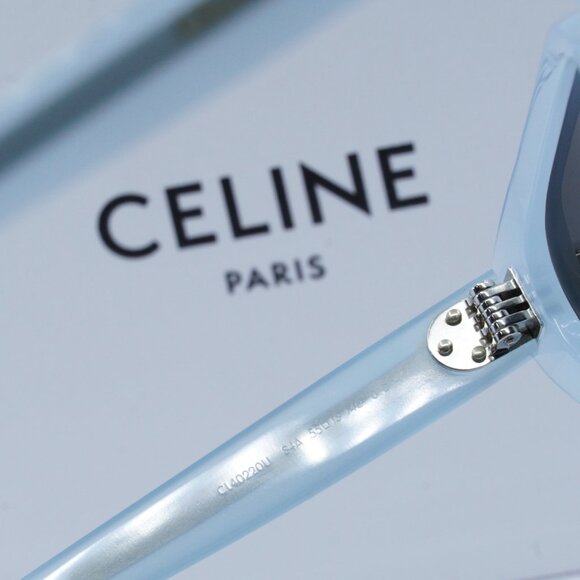 Final Price! Celine CL40220U 84A Opaline Light Blue Sunglasses - Picture 8 of 14